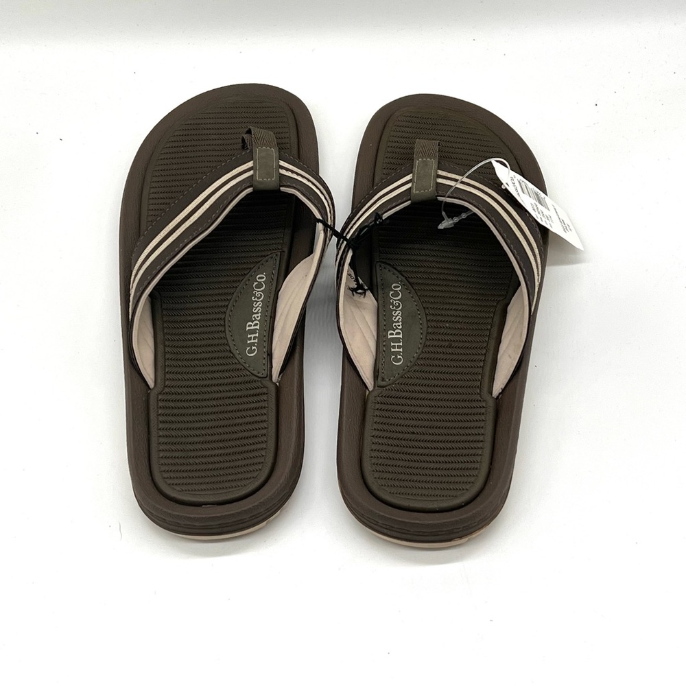 GH Bass & Co. Brown Flip Flops